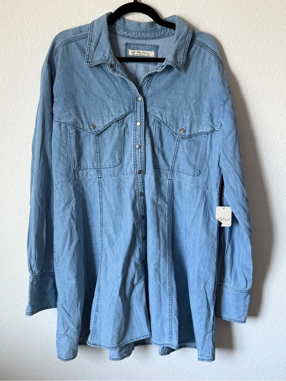Free People Sammi Denim Mini Dress - Picture 4 of 6